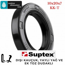 10x20x7 mm SUPTEX KK-T NBR DÖNER MİL YAĞ KEÇESİ 6114 10*20*7 mm